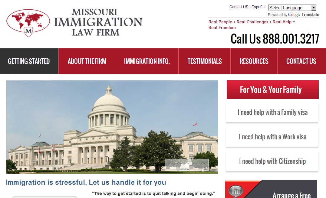 Immigration Law Firm Website Design Case Study - 99MediaLab