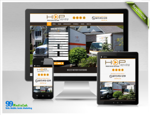 hop moving website design case study