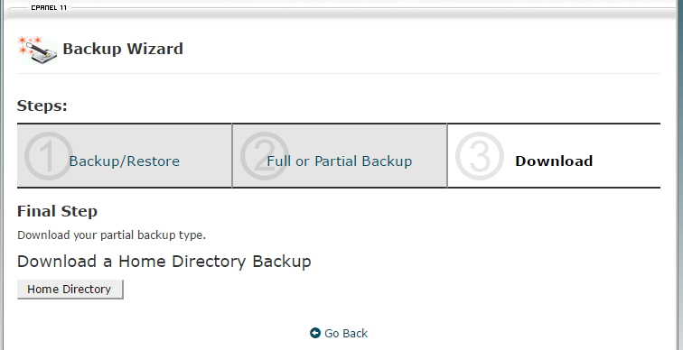 wordpress backup manual